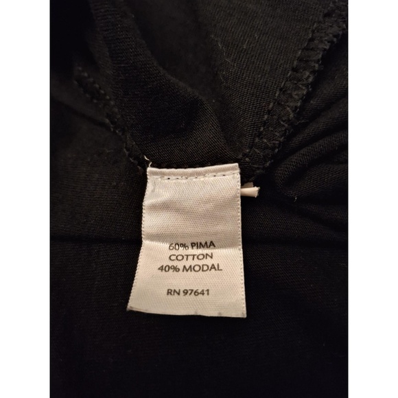 🍂3/$15 J Jill Medium Black‎ Lightweight Pima Cotton Modal A-Line Tank Top - Picture 2 of 8